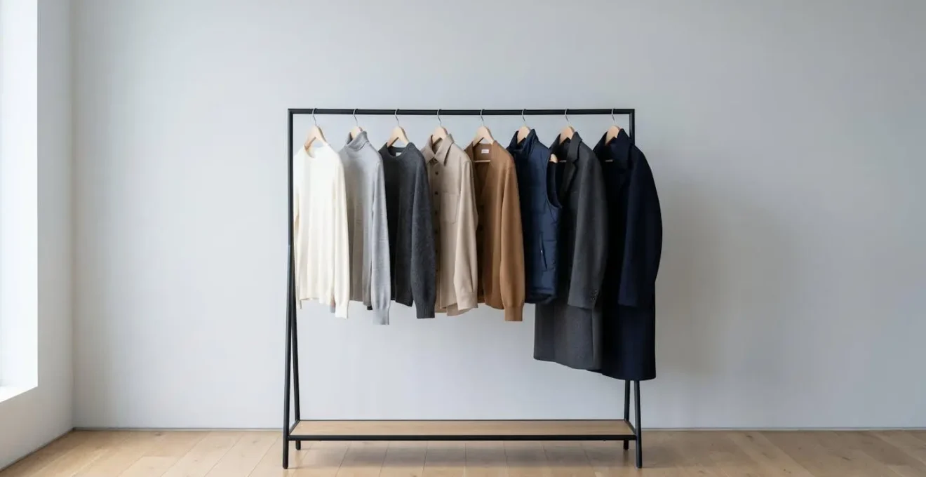 Visualisation créative des différentes superpositions de cols et longueurs de vêtements pour un layering harmonieux