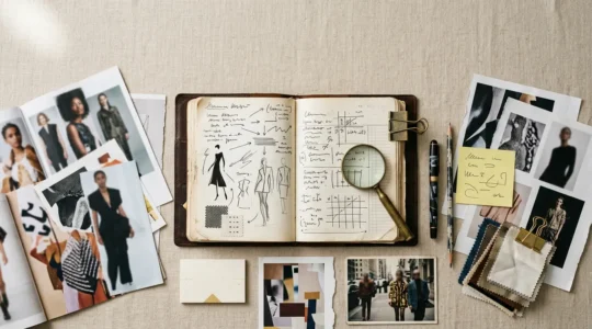 Organisation efficace de veille mode avec agenda et inspirations